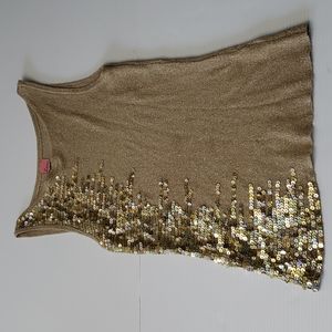GOLD SPARKLE TANK TOP